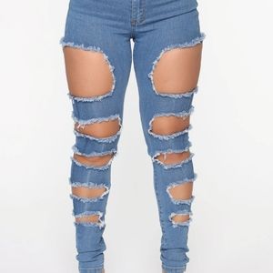 Fashio Nova Distressed Jeans